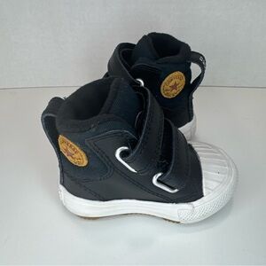 Converse Chuck Taylor Kids Black and White High-Top Sneakers Size 2